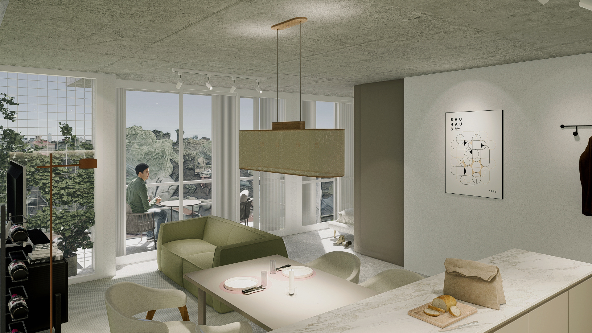 Render de Departamento 2 Ambientes